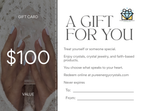 Pure Energy Crystals Gift Card $100
