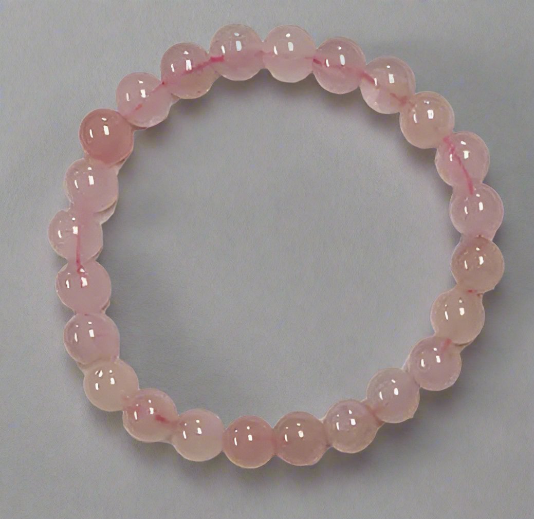 Rose Quartz 8mm Round Bracelets