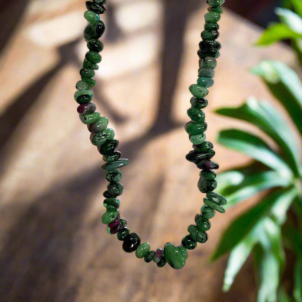 Ruby in Zoisite Necklaces 30-32 Inches