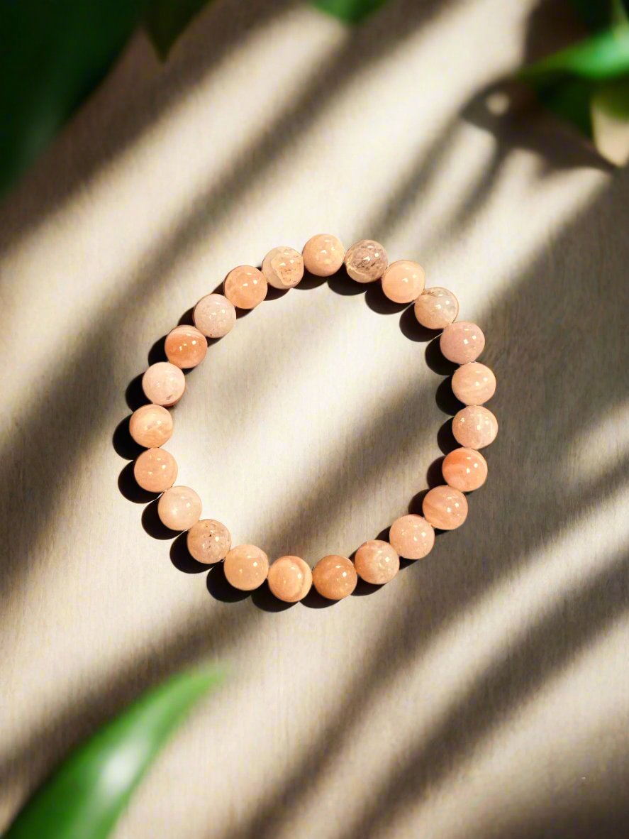 Sunstone 8mm Round Bracelets