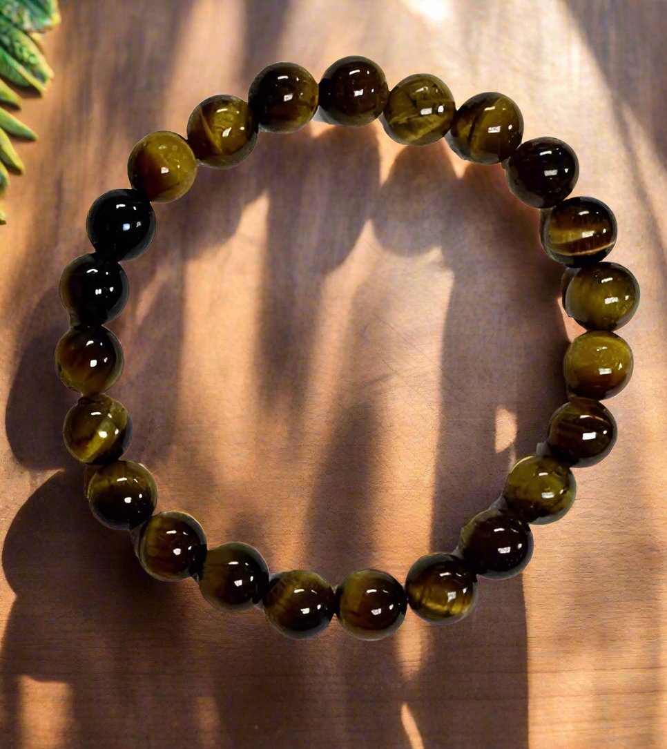 Tiger Eye 8mm Round Bracelets