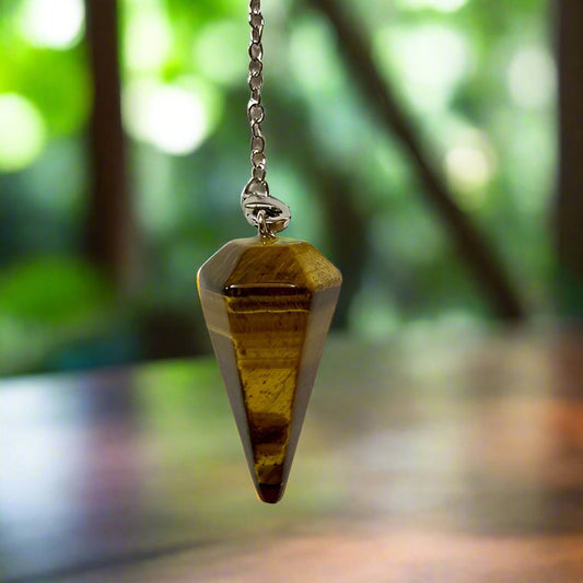 Tigers Eye Pendulum Approx 1.25 Inch Length