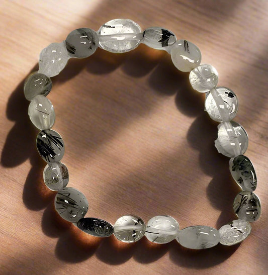 Tourmalated Quartz Nugget Bracelets