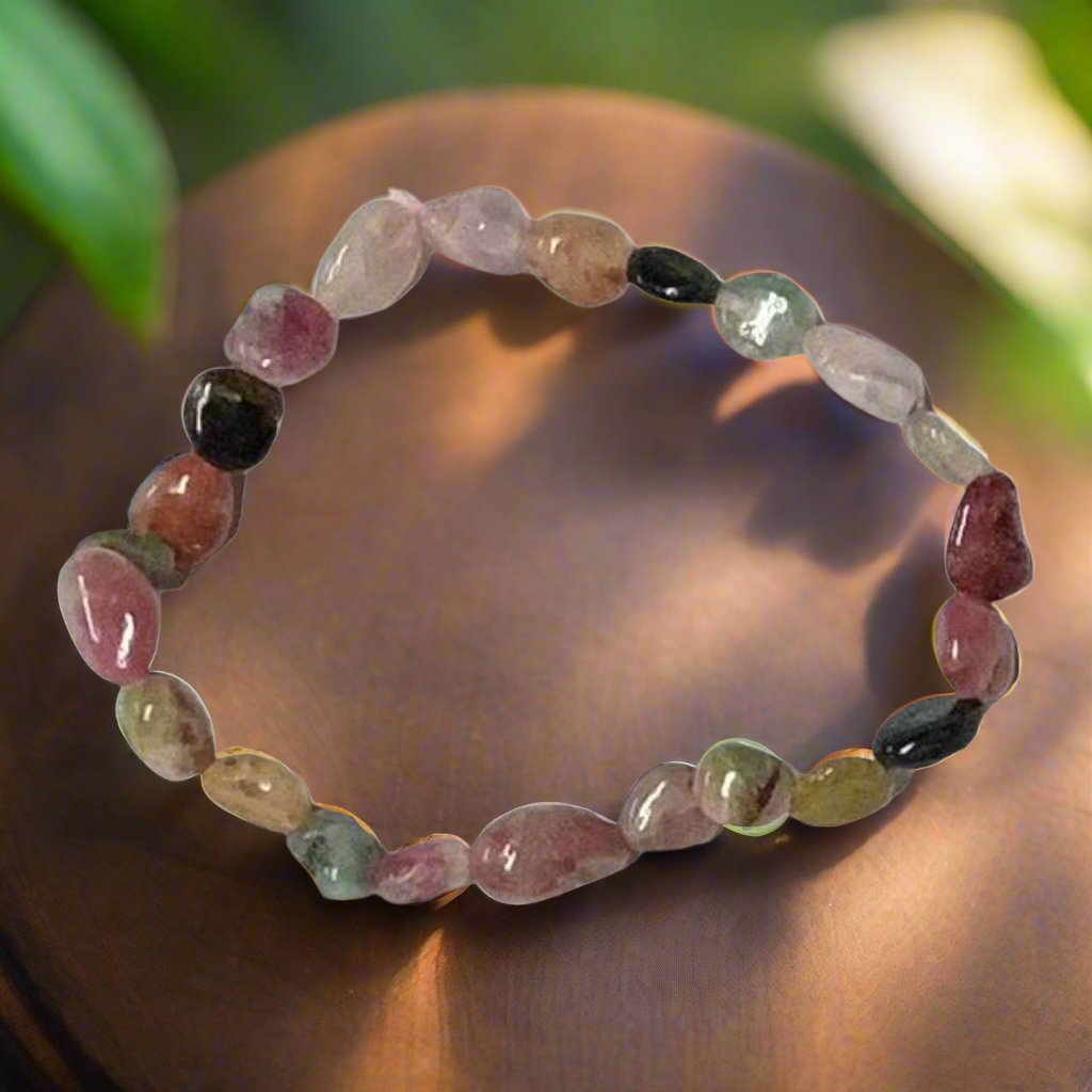 Tourmaline Mixed Colors Nugget Bracelets