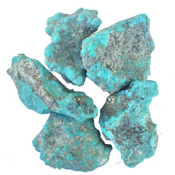 Stabilized Turquoise Mexico Lapidary Rough