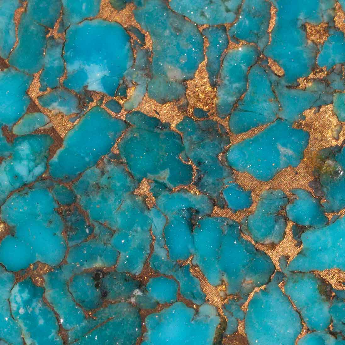 Turquoise Metal Matrix Lapidary Rough