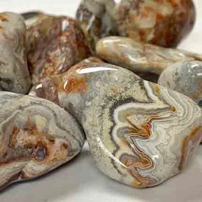 Crazy Lace Agate Tumbled Polished Stones