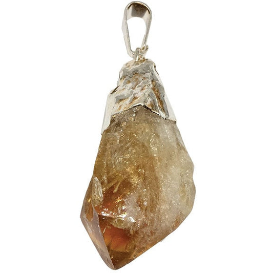 Citrine Silver TOP Plated Pendants