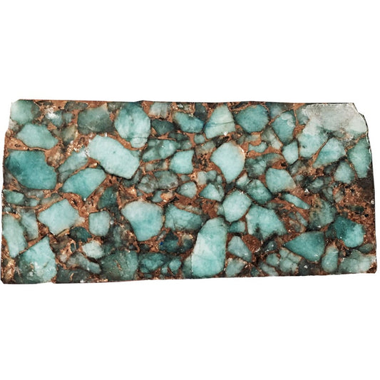 Amazonite Metal Matrix Lapidary Rough