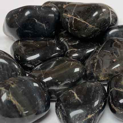 Black Onyx Tumbled Polished Stones