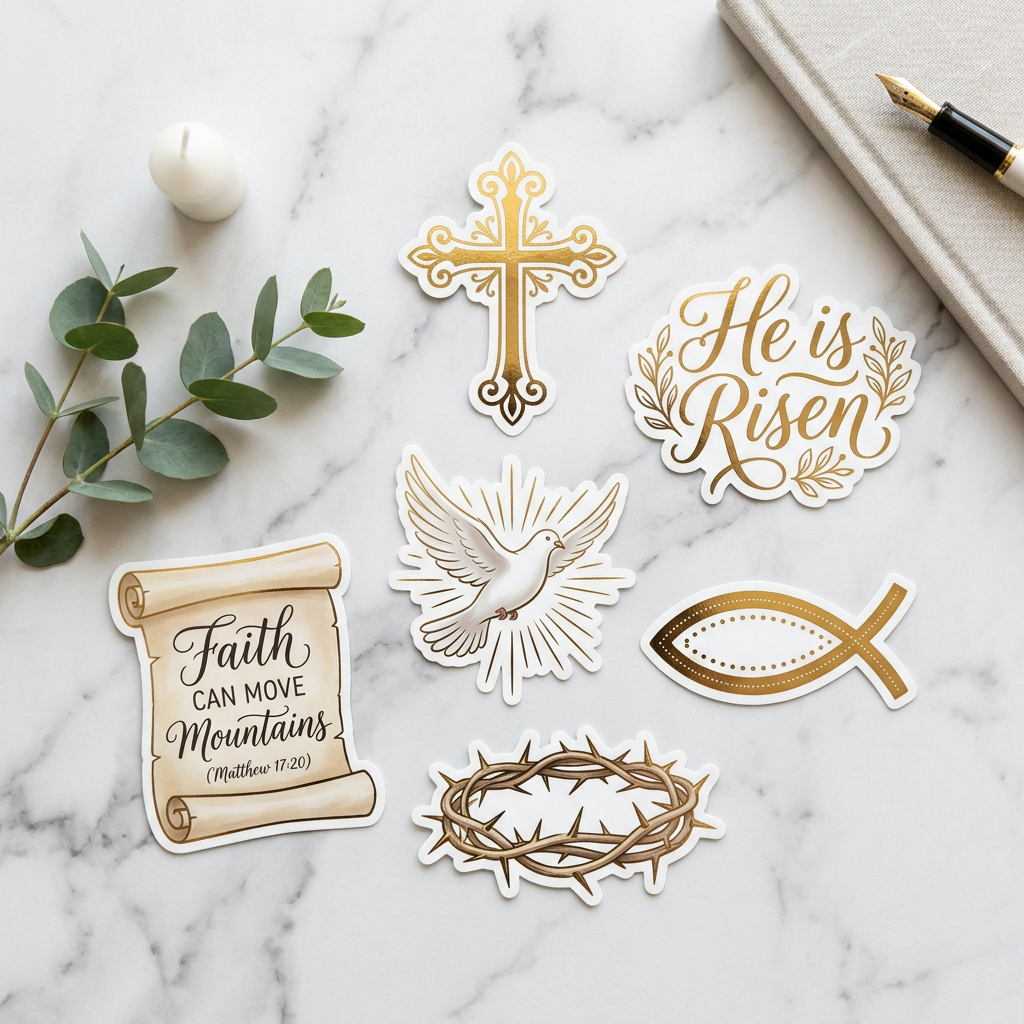christian stickers collection pure energy crystals