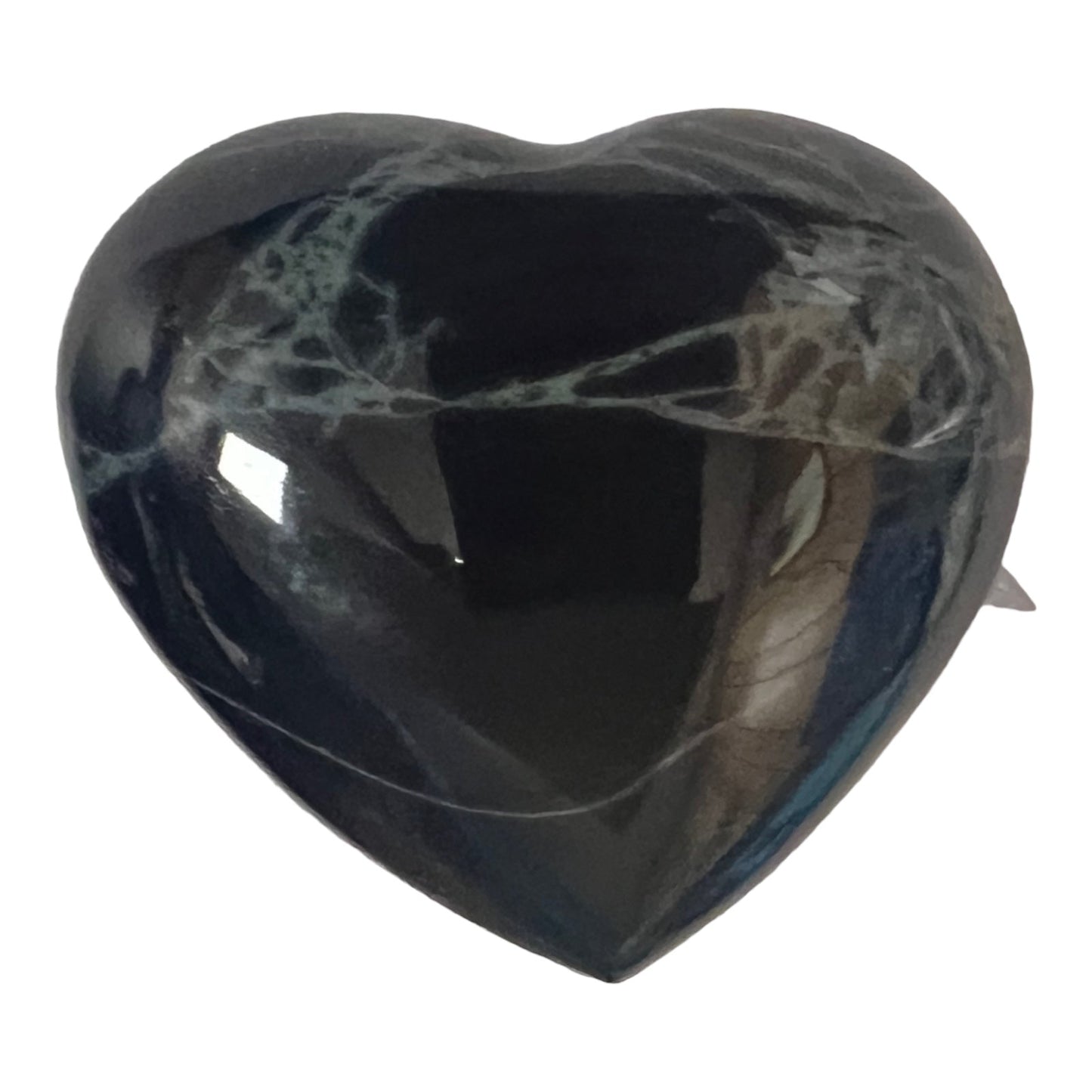 Obsidian Polished Hearts