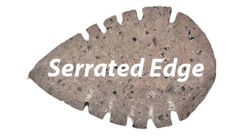 Hickoryite or Jasper Plain and Serrated Edge Arrowheads