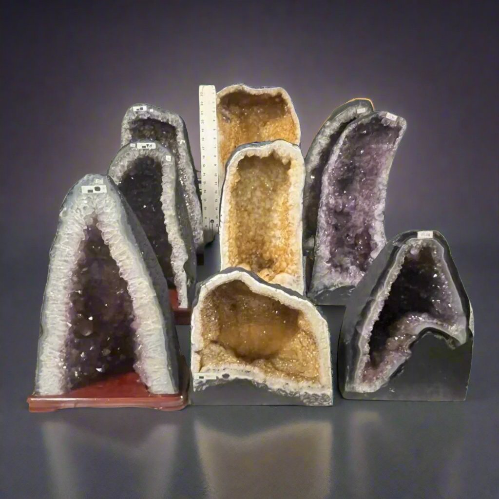 Mixed lot Amethyst and Citrine Cathedral