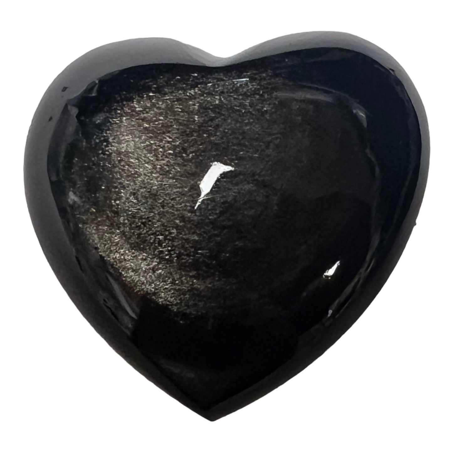 Obsidian Polished Hearts