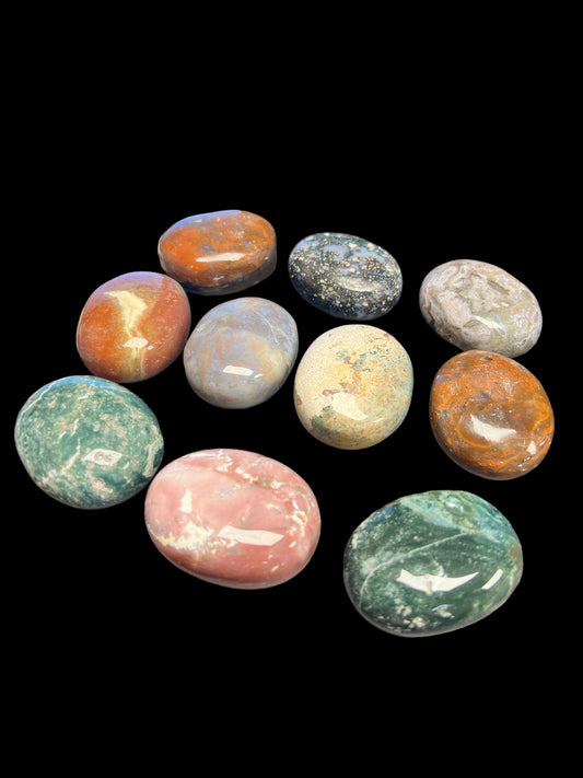 Fancy Jasper Palm Stones