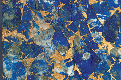 Lapis Metal Matrix Lapidary Rough