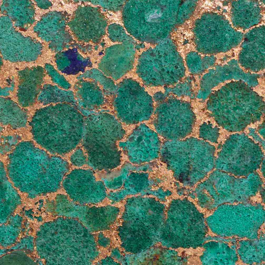 Malachite Metal Matrix Lapidary Rough