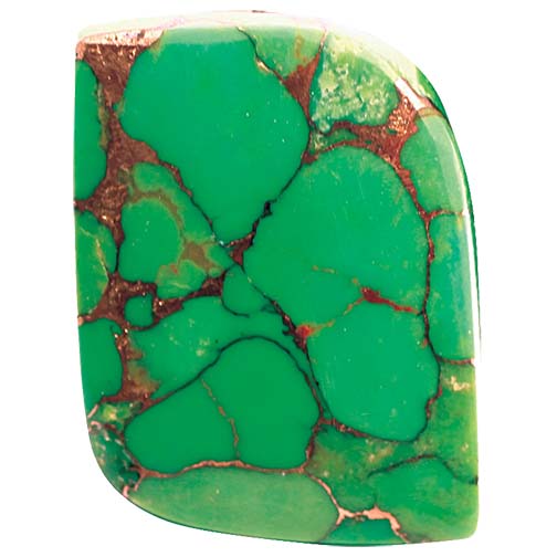 Mojave Green Turquoise Metal Matrix Cabochons MOJAVE