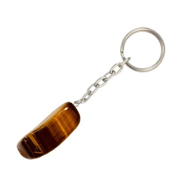 Tiger's Eye Polished Keychains