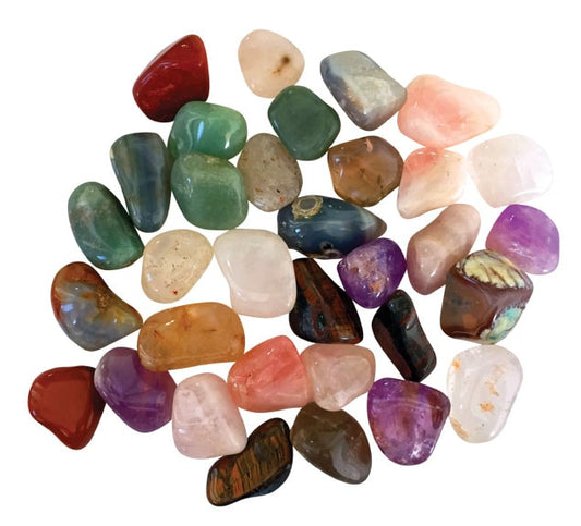 Tumbled Polished Crystal Stone Mix