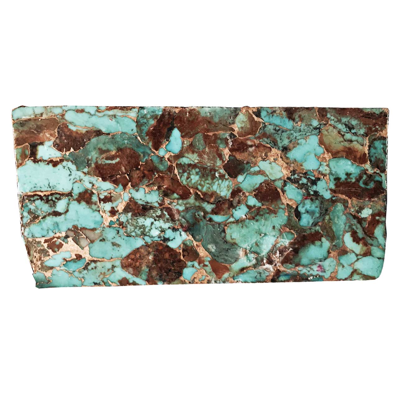 Turquoise with Matrix Metal Matrix Lapidary Rough