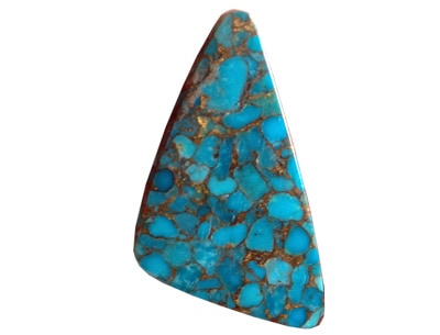 Turquoise Metal Matrix Cabochons TUMT