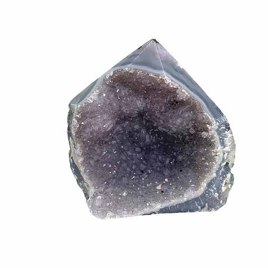 Amethyst Cluster Polished Points with a Flat Base