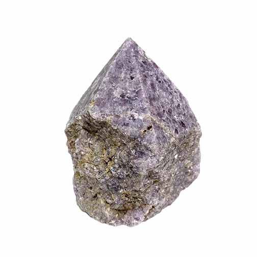 Lepidolite Polished Points with a Flat Base