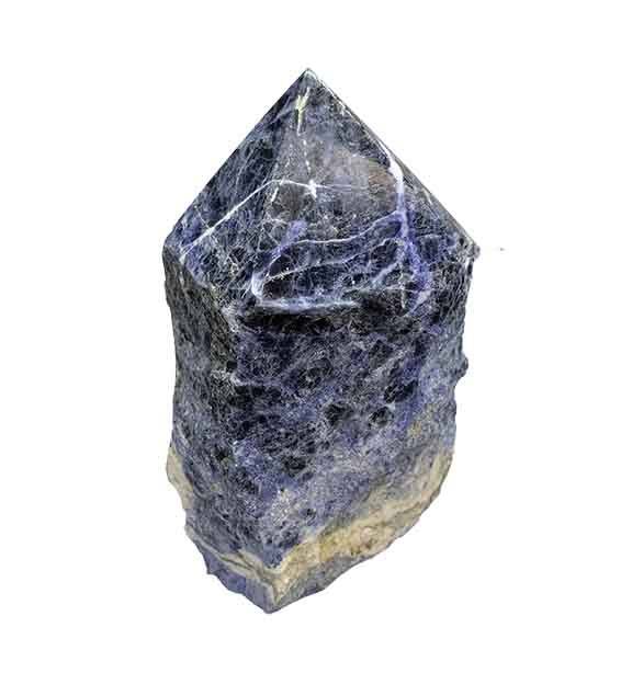 Sodalite Polished Points with a Flat Base