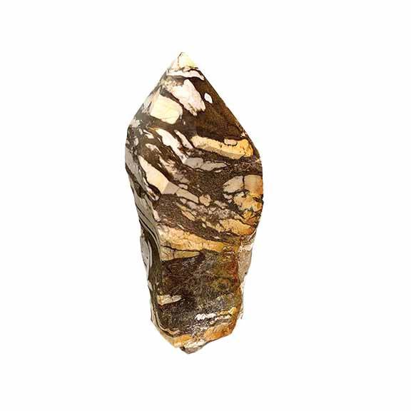 Zebra Jasper Polished Points with a Flat Base