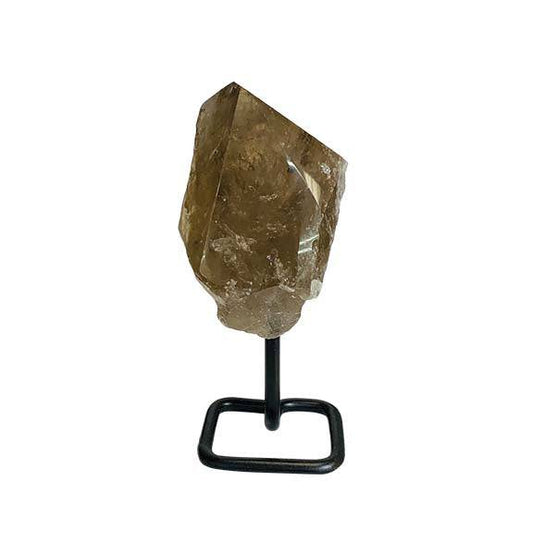 Smoky Quartz Points with a Metal Base