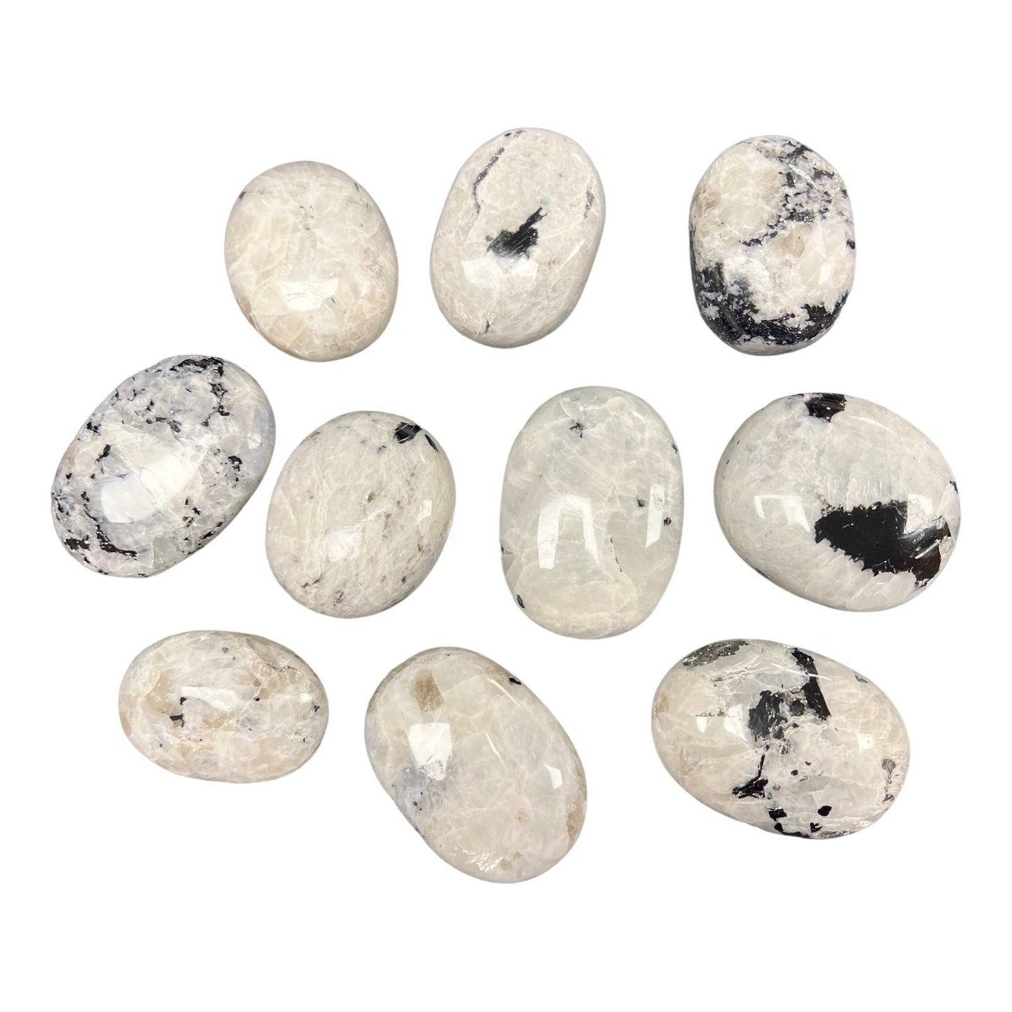 Rainbow Moonstone Palm Stones