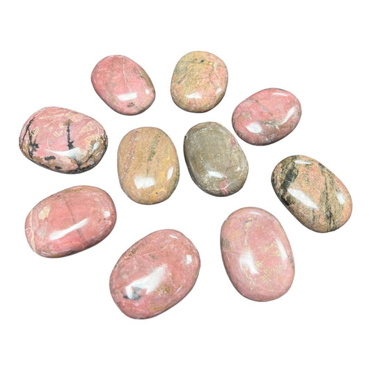 Rhodonite Palm Stones