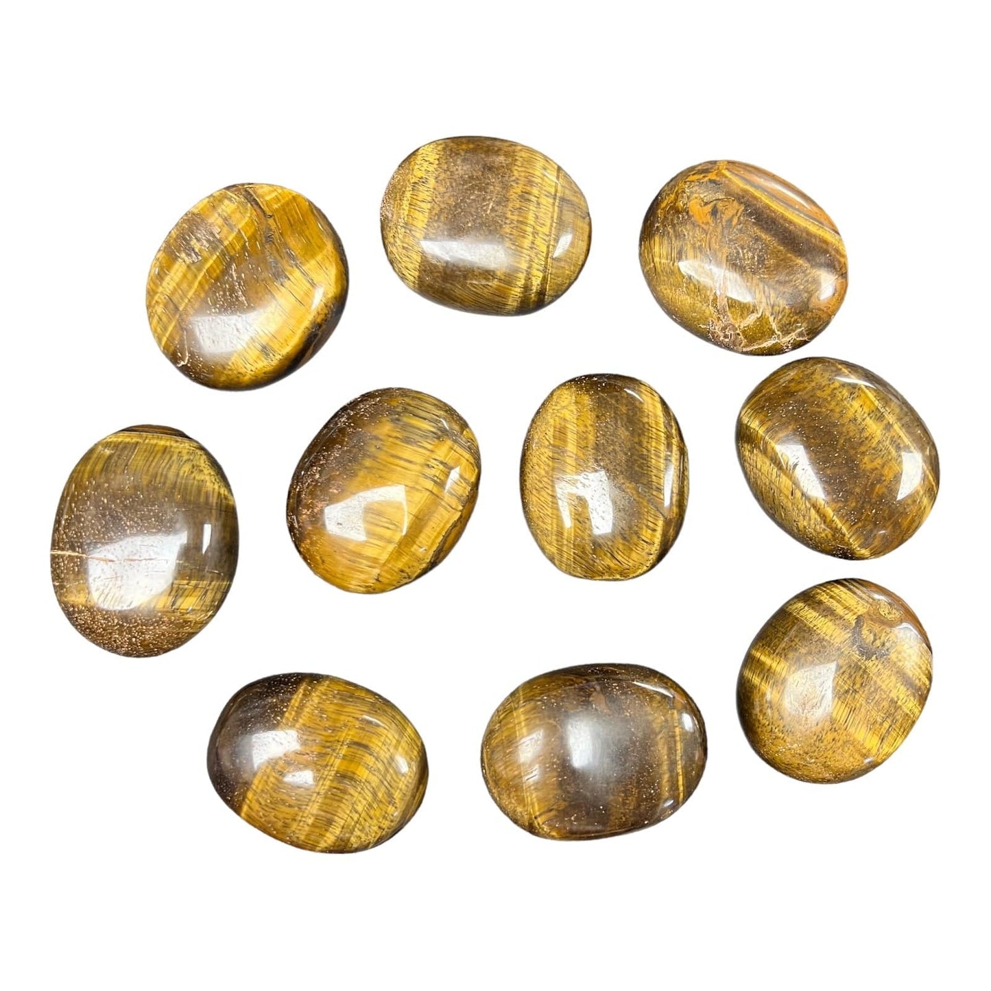 Tigers Eye Palm Stones