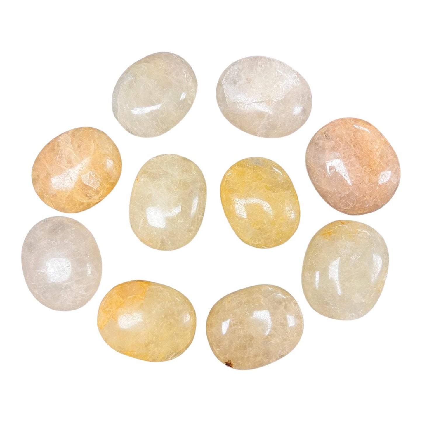 Yellow Aventurine Quartz Palm Stones