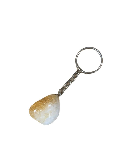 Citrine Tumbled Stone Keychains