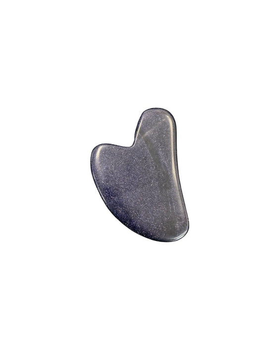 Blue Goldstone Guasha Stone