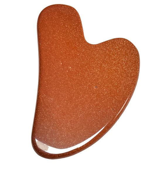 Red Goldstone Guasha Stone