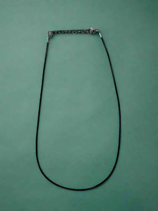 Black Cord Adjustable Necklace