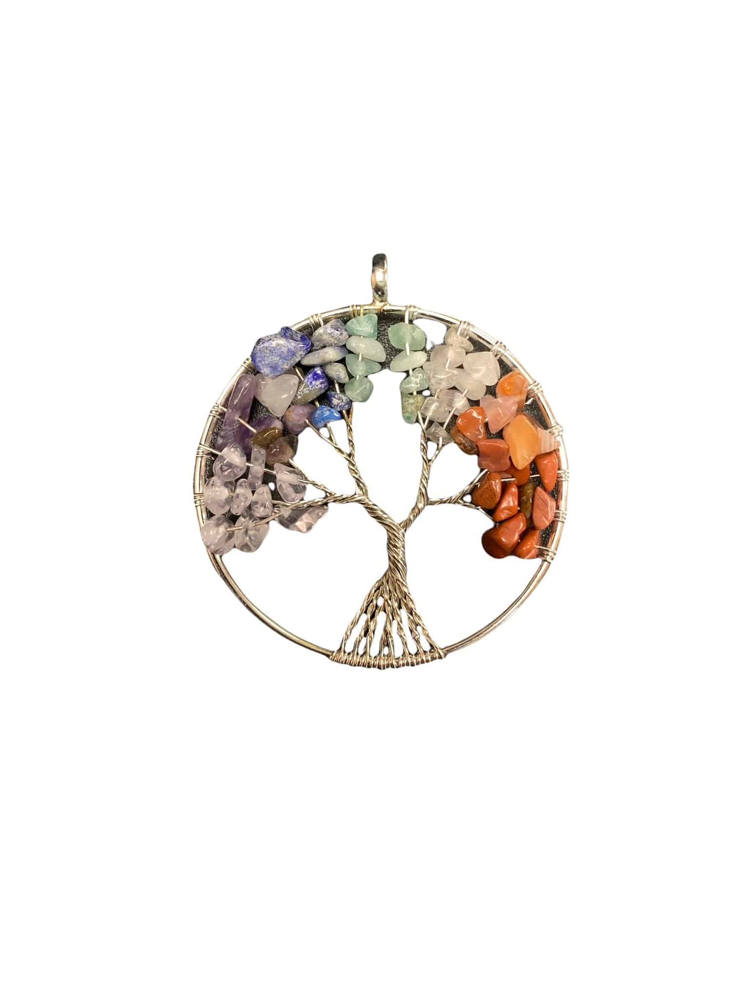 Chakra Tree of Life Pendant Approx 2 Inch Diameter