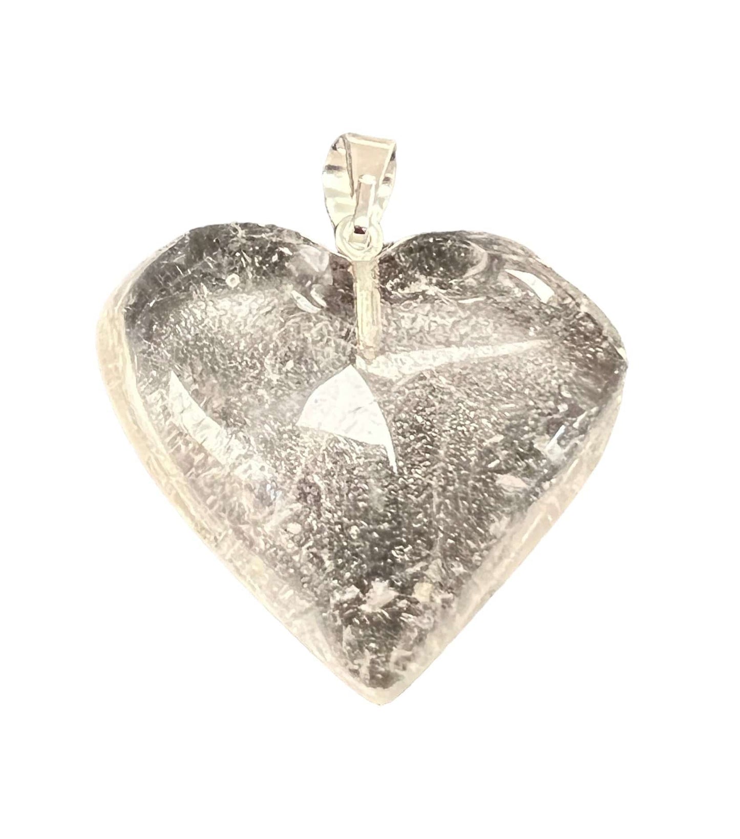 Crystal Heart Bail Pendants Approx 1 Inch Diameter