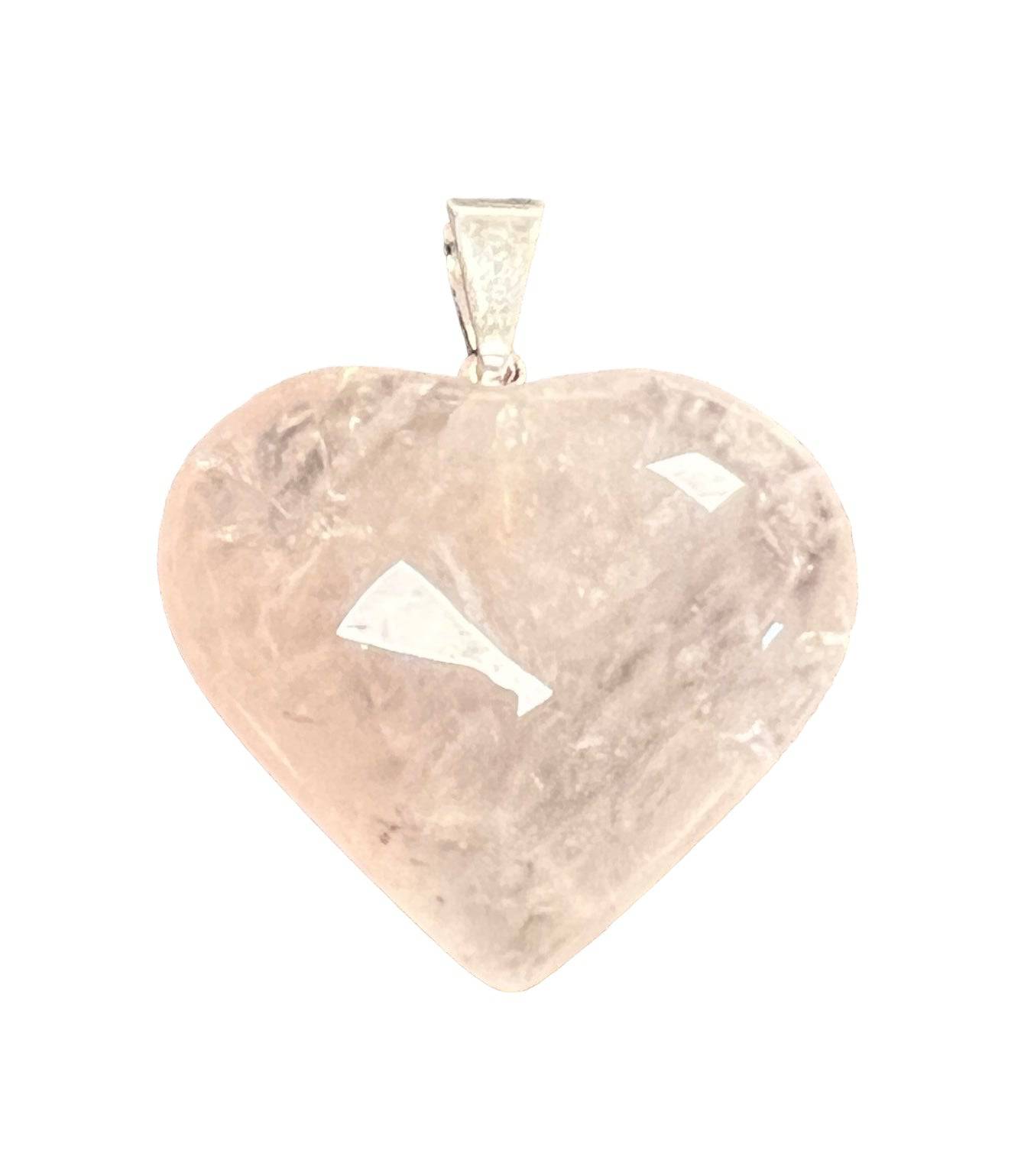 Crystal Heart Bail Pendants Approx 1 Inch Diameter