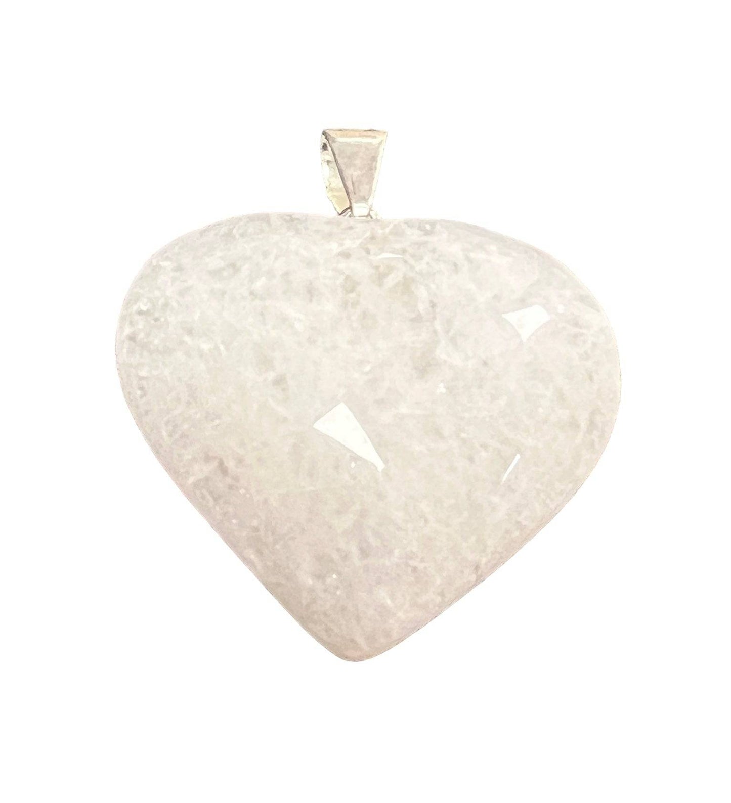 Crystal Heart Bail Pendants Approx 1 Inch Diameter