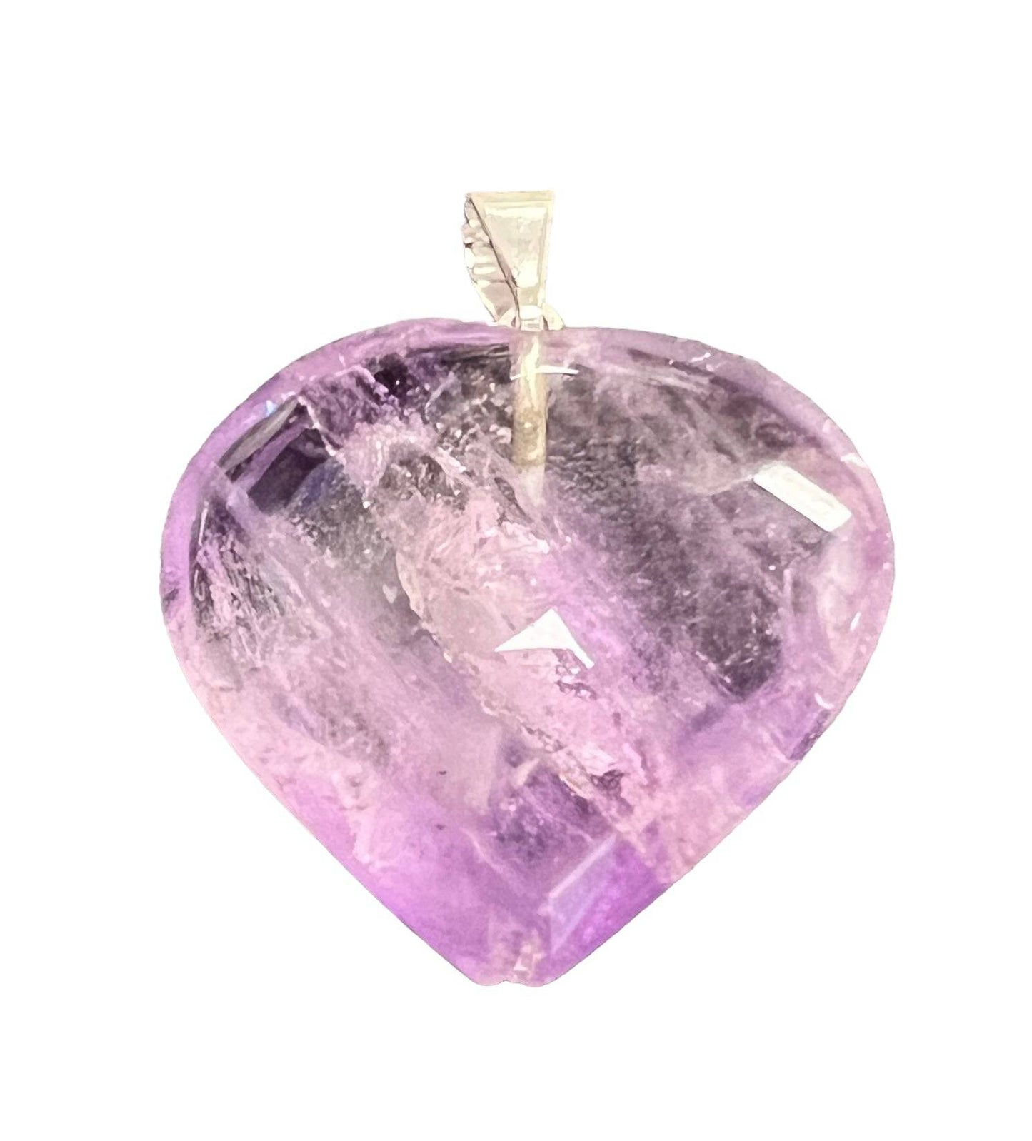 Crystal Heart Bail Pendants Approx 1 Inch Diameter