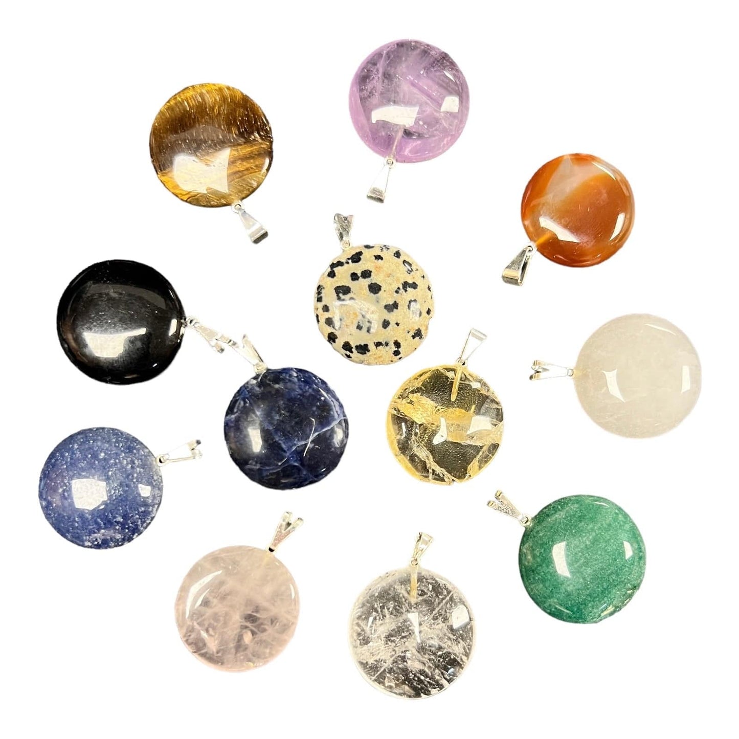 Round Bail Pendants Approx 1 Inch Diameter