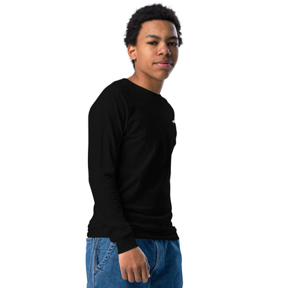 Cross Embroidered Youth Long Sleeve Tee